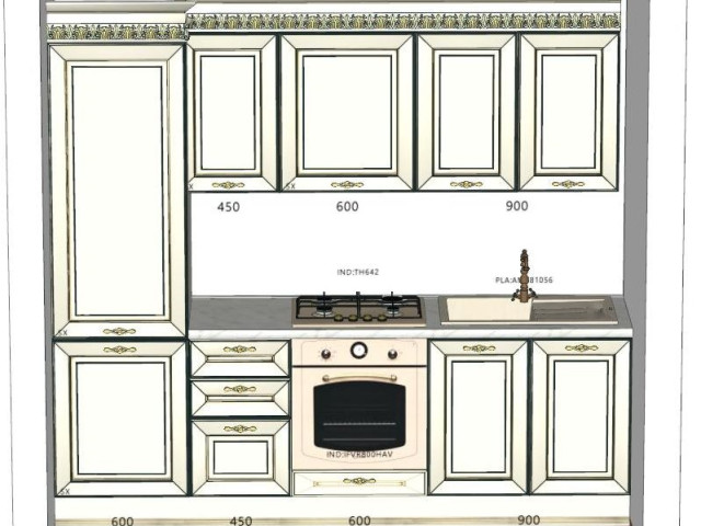 BUCĂTĂRIE DOLCEVITA LACCATO BIANCO OPACO ARGENTO