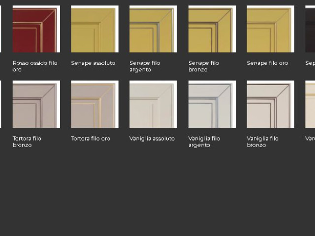 BUCĂTĂRIE DOLCEVITA LACCATO CENERE OPACO BRONZO